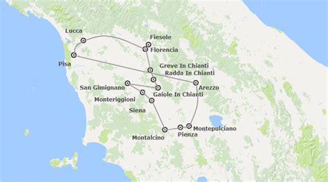 circuito toscana|Tours por La Toscana en español